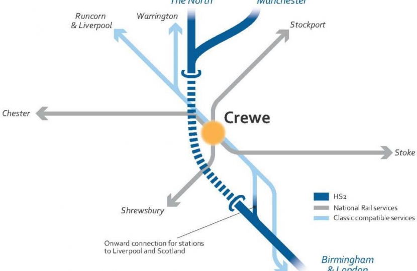 Crewe Connectivity Map (HS2 Ltd)