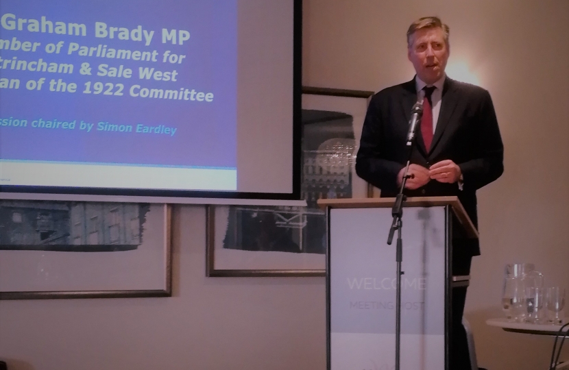 Sir Graham Brady MP 1922 Committee