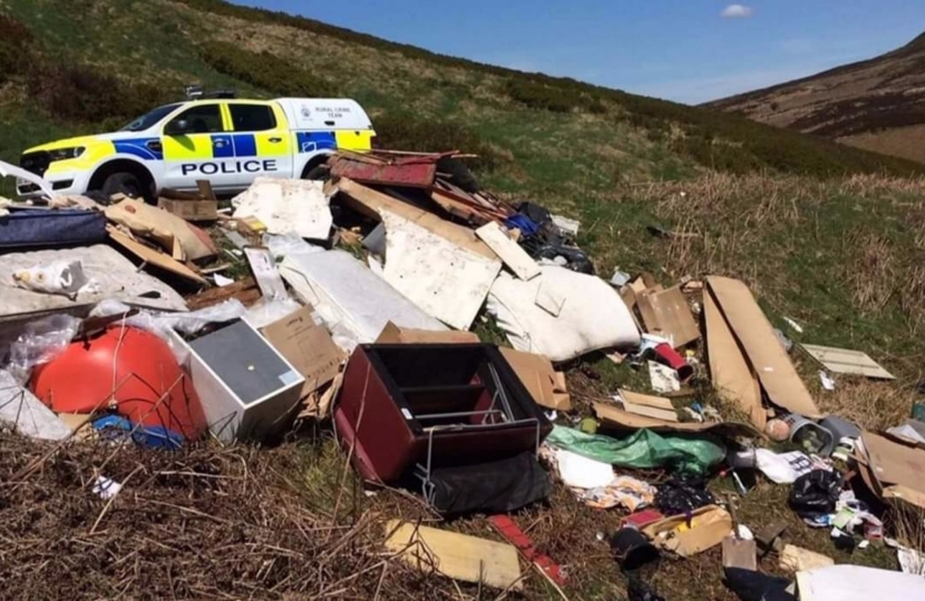 Fly Tipping in Macclesfield (Cheshire Police Photo)
