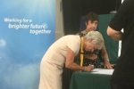 Leader signs Better Future Together