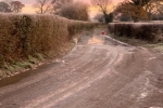 Icy Rural Lane